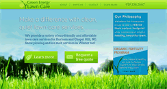 Desktop Screenshot of greenenergylawncare.com